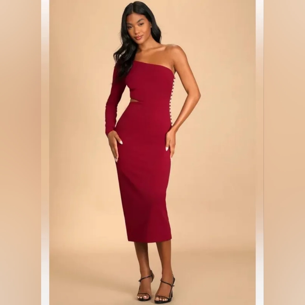 Lulu's Single Sleeve Dress